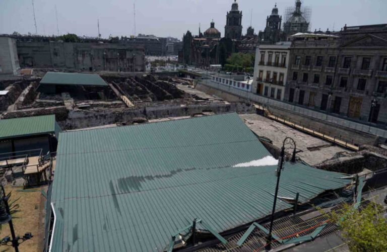 Los arqueólogos temen por los otros techos del Templo Mayor: “El que cubre la pirámide está a punto de colapsar”