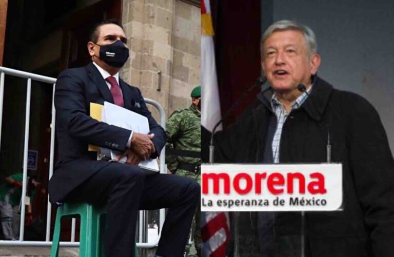 Deja AMLO a Aureoles esperando afuera de Palacio Nacional