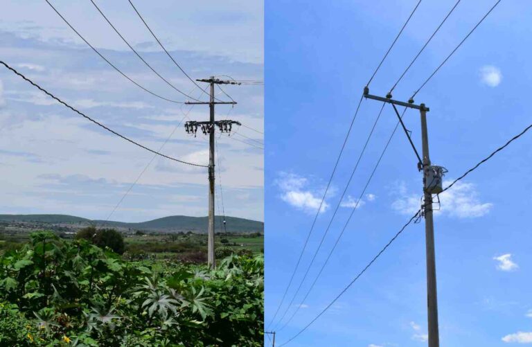 Concluyen ampliación de luz eléctrica en Cuatro Rayas