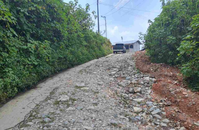 Se quedan sin abarrotes por abandono de carretera en Olintla