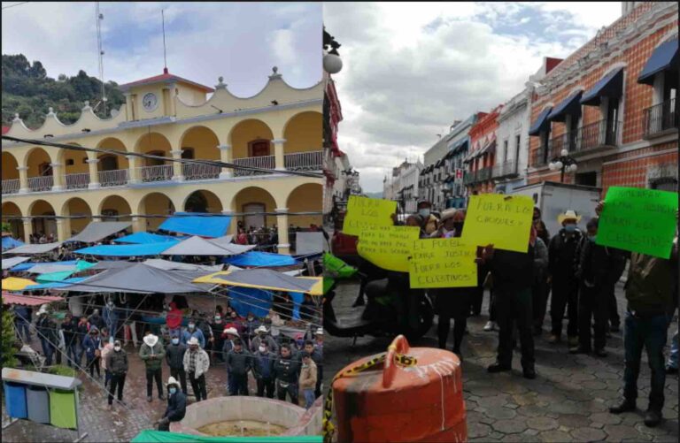 ¡Fuera ‘los Celestino’!, exigen habitantes de Coyomeapan