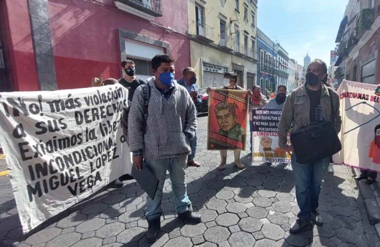 Exigen la libertad del campesino y defensor del territorio Miguel López Vega