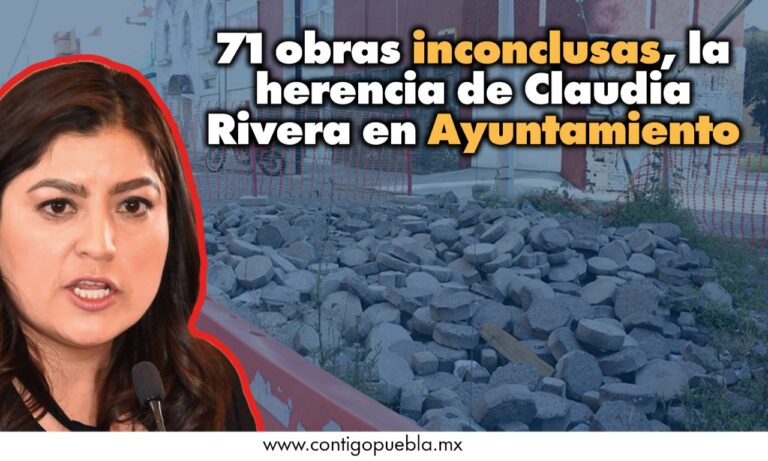 71 obras inconclusas, la herencia de Claudia Rivera en Ayuntamiento