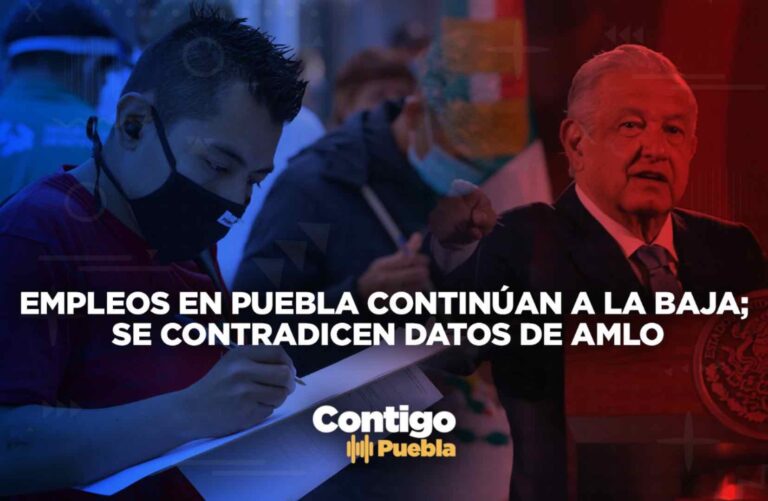 Empleos en Puebla continúan a la baja; se contradicen datos de AMLO