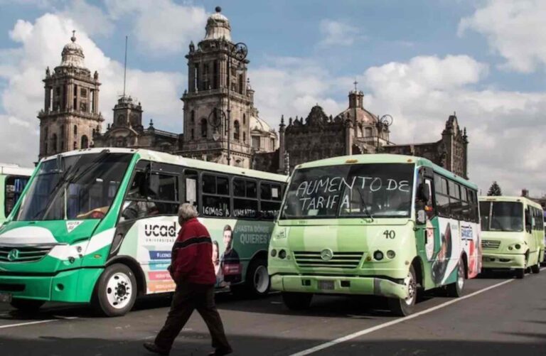 Transportistas rechazan aumento sobre tarifa en transporte de la CDMX