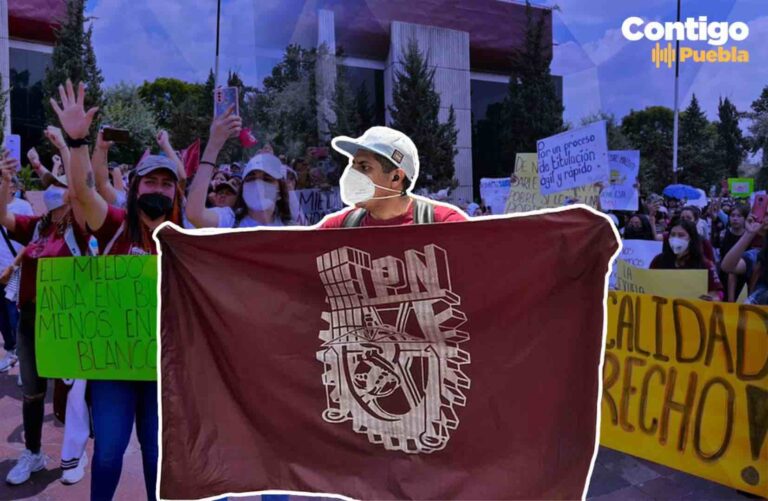 Estudiantes del IPN marchan para entregar pliego petitorio a Dirección General