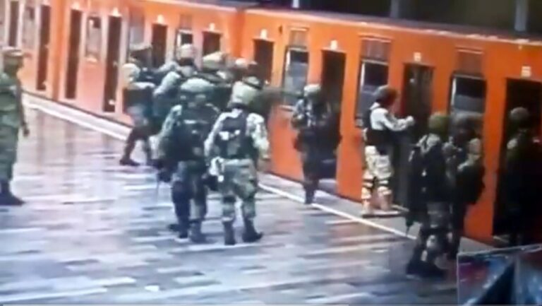 Militares se preparan para enfrentar posibles “actos terroristas” en el Metro