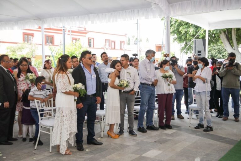 Realizan Jornada de bodas comunitarias en Cholula