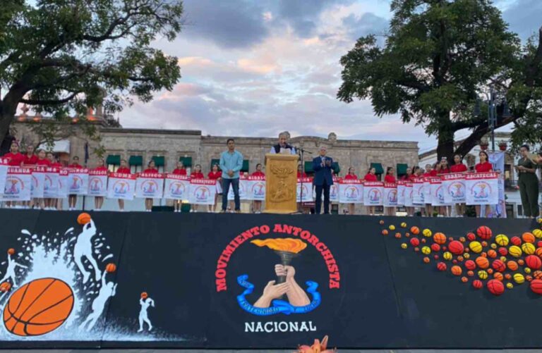 Inaugura Antorcha Torneo Nacional de Básquetbol en Morelia