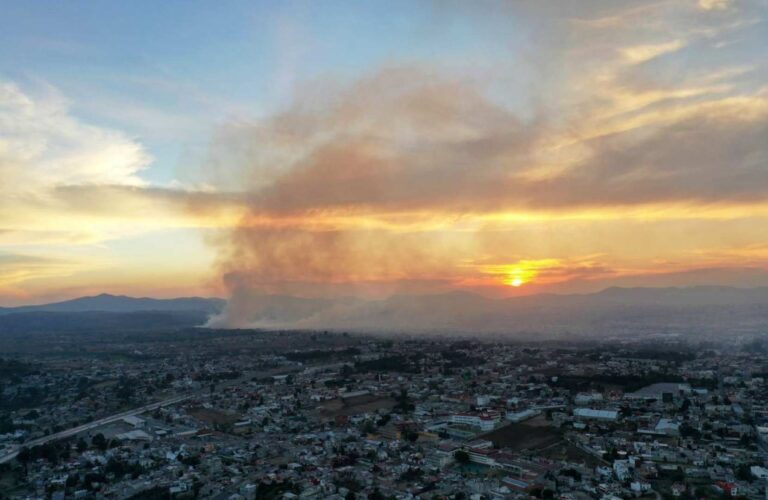 Mala calidad del aire en Puebla por incendio