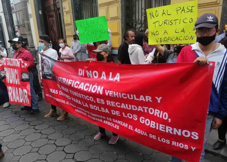 Regresaron las protestas contra la Verificación Vehicular