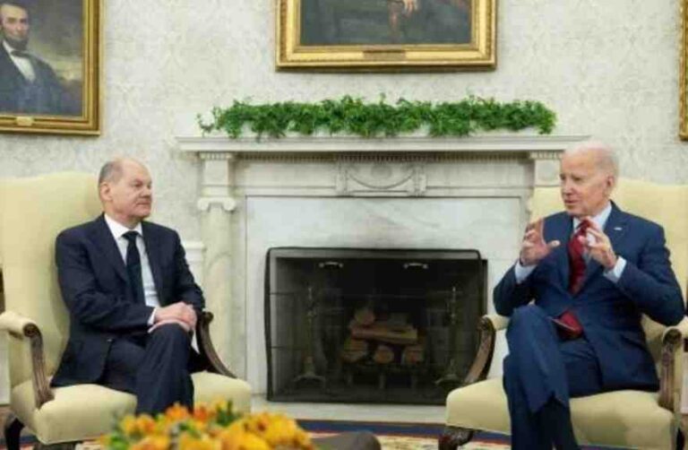 Se reunieron en Washington Biden y Scholz
