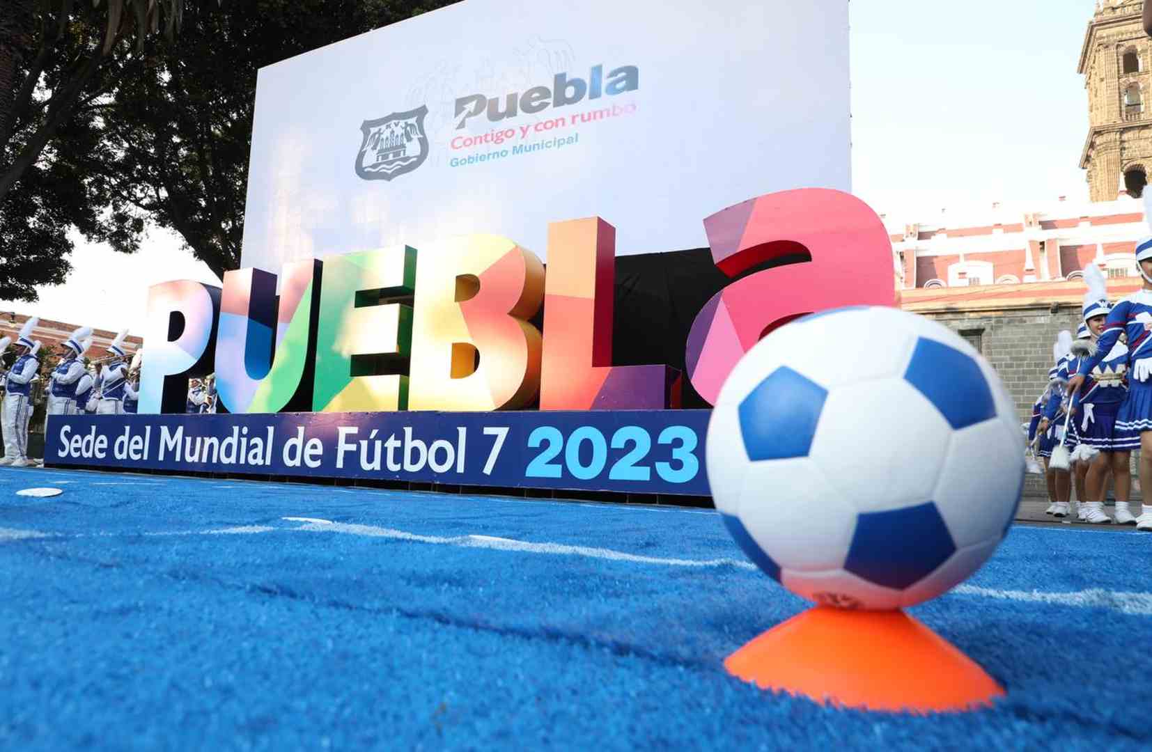 Presentan la imagen oficial del Campeonato Mundial de Futbol 7 Puebla