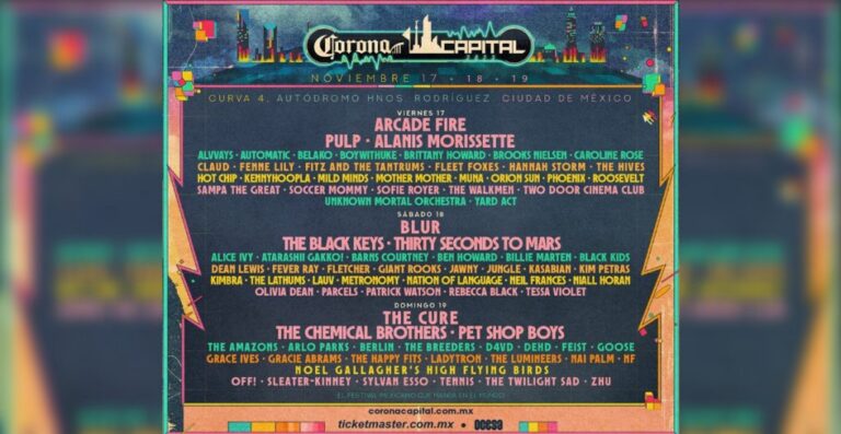Pulp, Blur y The Cure son las bandas que encabezarán el Corona Capital 2023