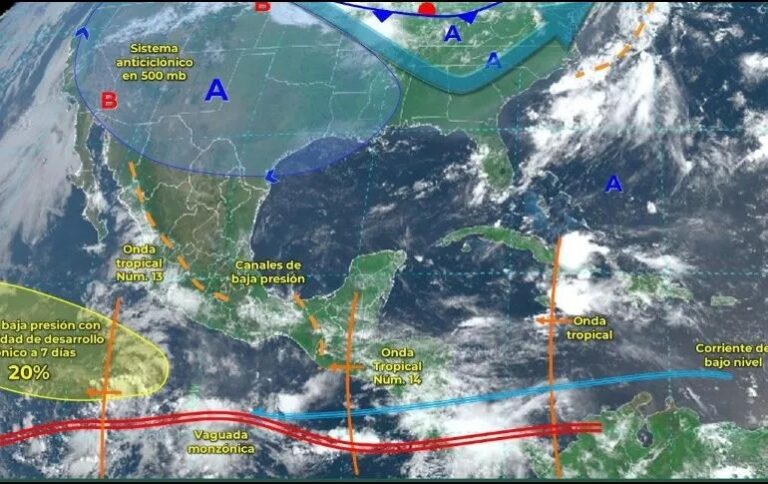 Se prevé posible formación de ciclón tropical