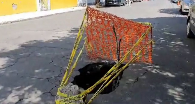 Nuevo socavón en El Carmen