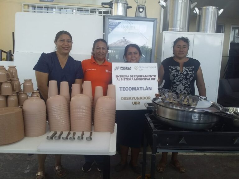 Gestiona Tecomatlán mobiliario para UBR y comedor escolar