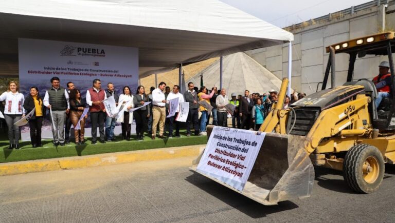 Gobernador inaugura construcción del distribuidor Atlixcáyotl-Periférico