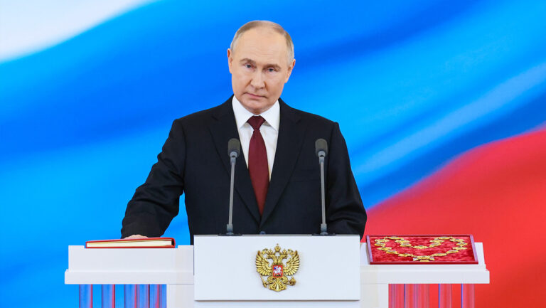 “Juntos venceremos”: Putin da su primer discurso tras la toma de posesión