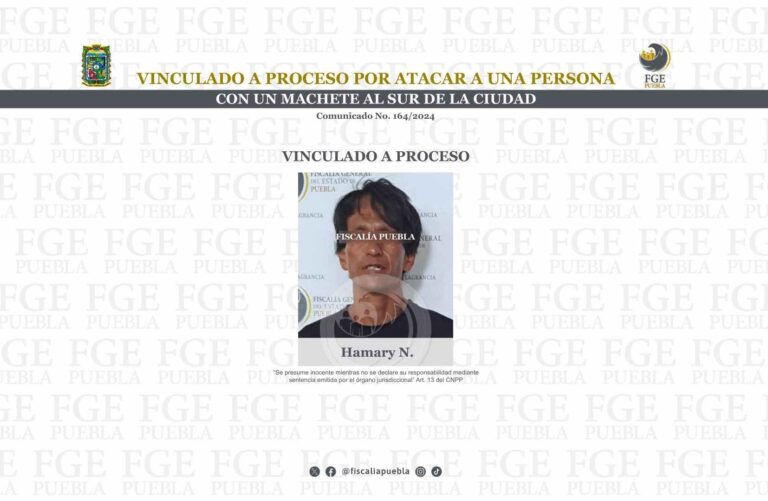 Vinculado a proceso por atacar a una persona con un machete al sur de la ciudad