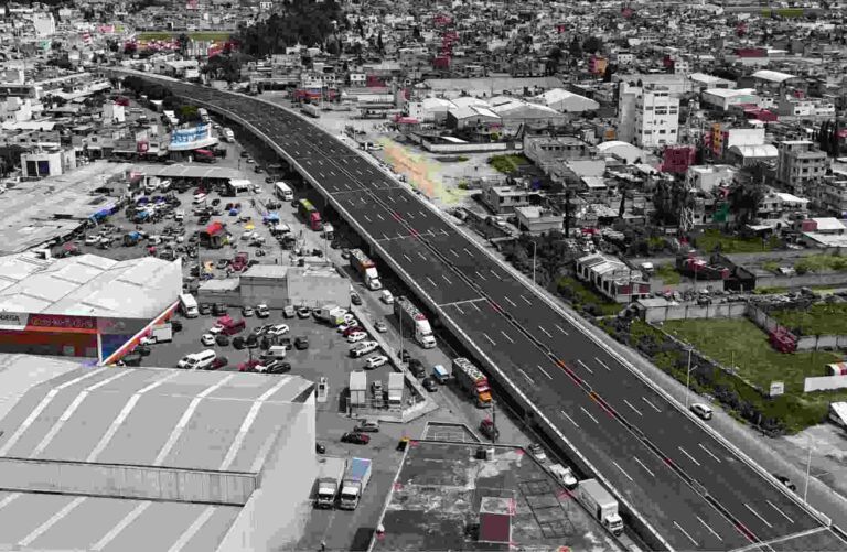 Abren temporalmente paso superior vehicular “Central de Abasto”