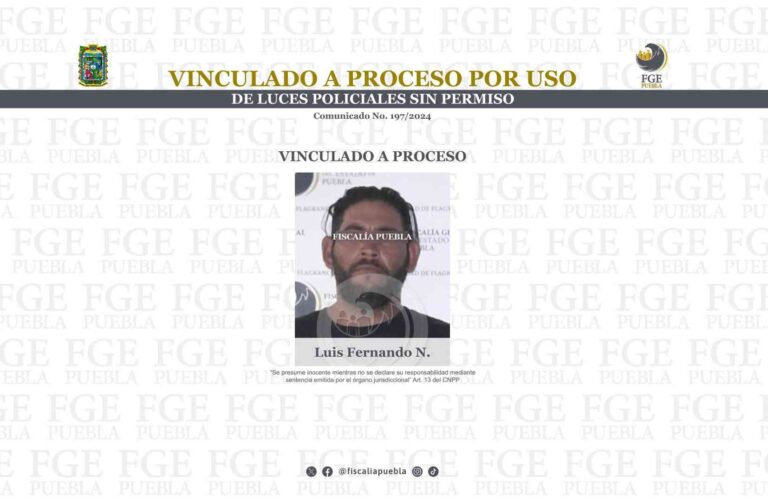 Vinculado a proceso por uso de luces policiales sin permiso
