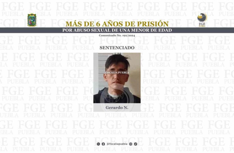 Más de 6 años de prisión por abuso sexual de una menor de edad