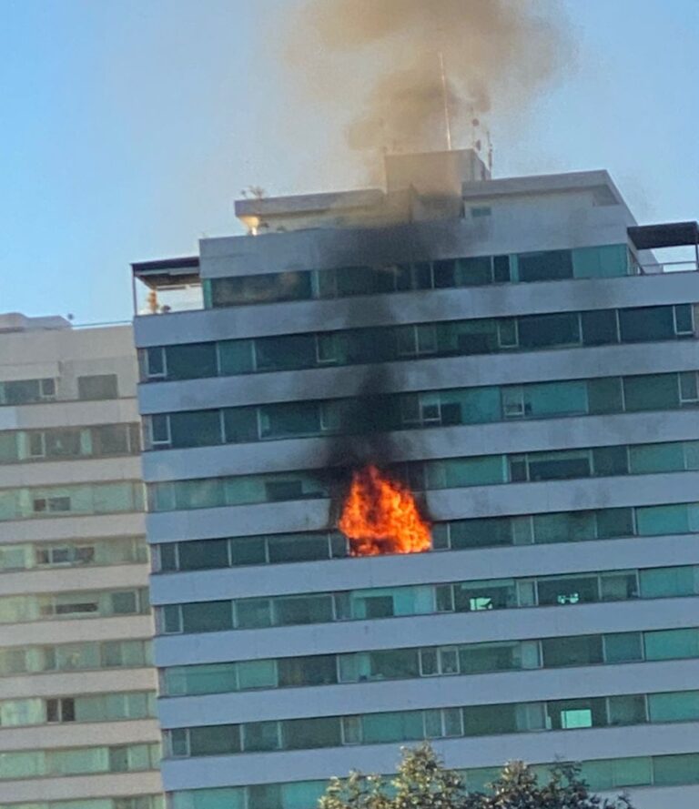 Incendio en residencial de Cholula
