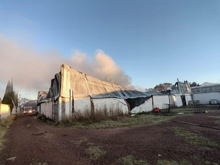 Se registra incendio en Parque Industrial Chachapa
