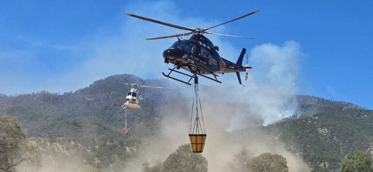 Personal de diferentes instancias trabajan en liquidación de 4 incendios activos en Puebla