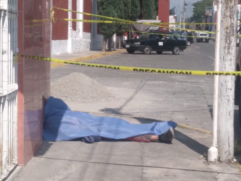 Muere indigente en calles de Atlixco