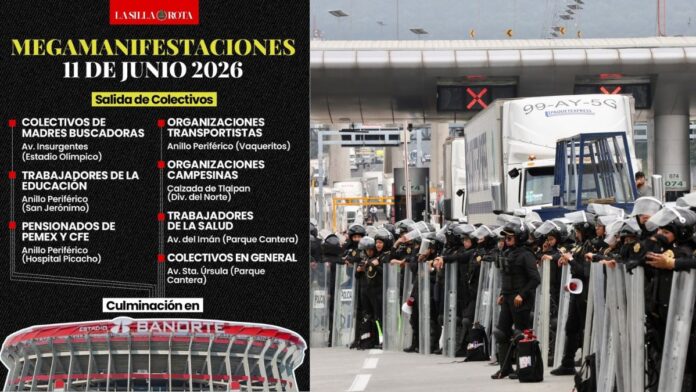 MANIFESTACIONES Imagen retomada de las redes sociales de "La silla rota"